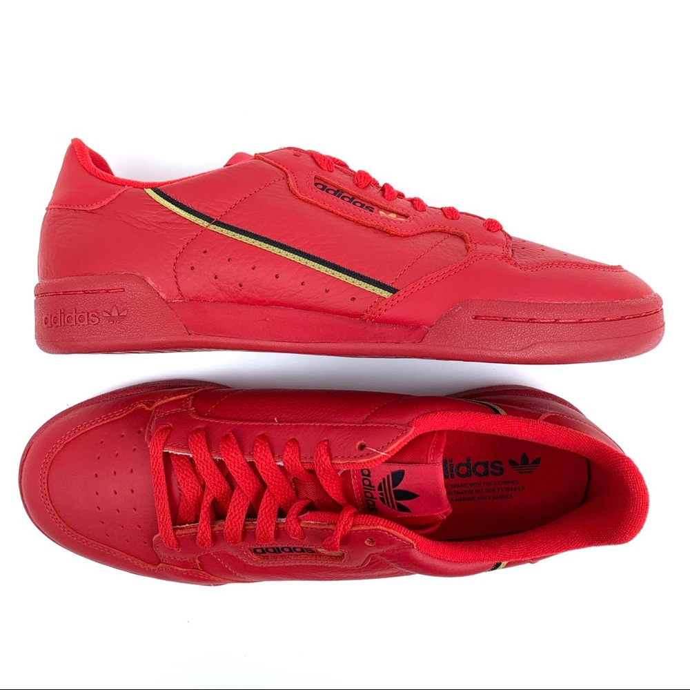 adidas Continental 80 Men’s Scarlet/Gold Scarlet - Picture 9 of 11